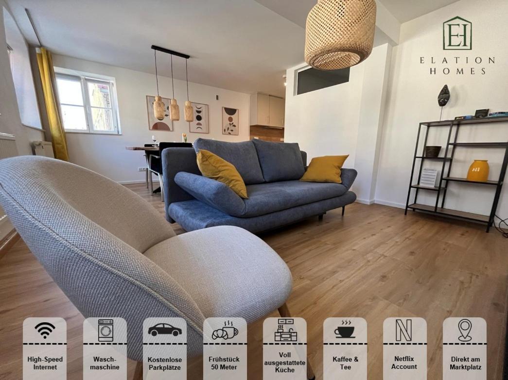 Traumhafte Business & Relax Wohnung Direkt Im Stadtkern Oettingens By Elation Homes Oettingen in Bayern Εξωτερικό φωτογραφία